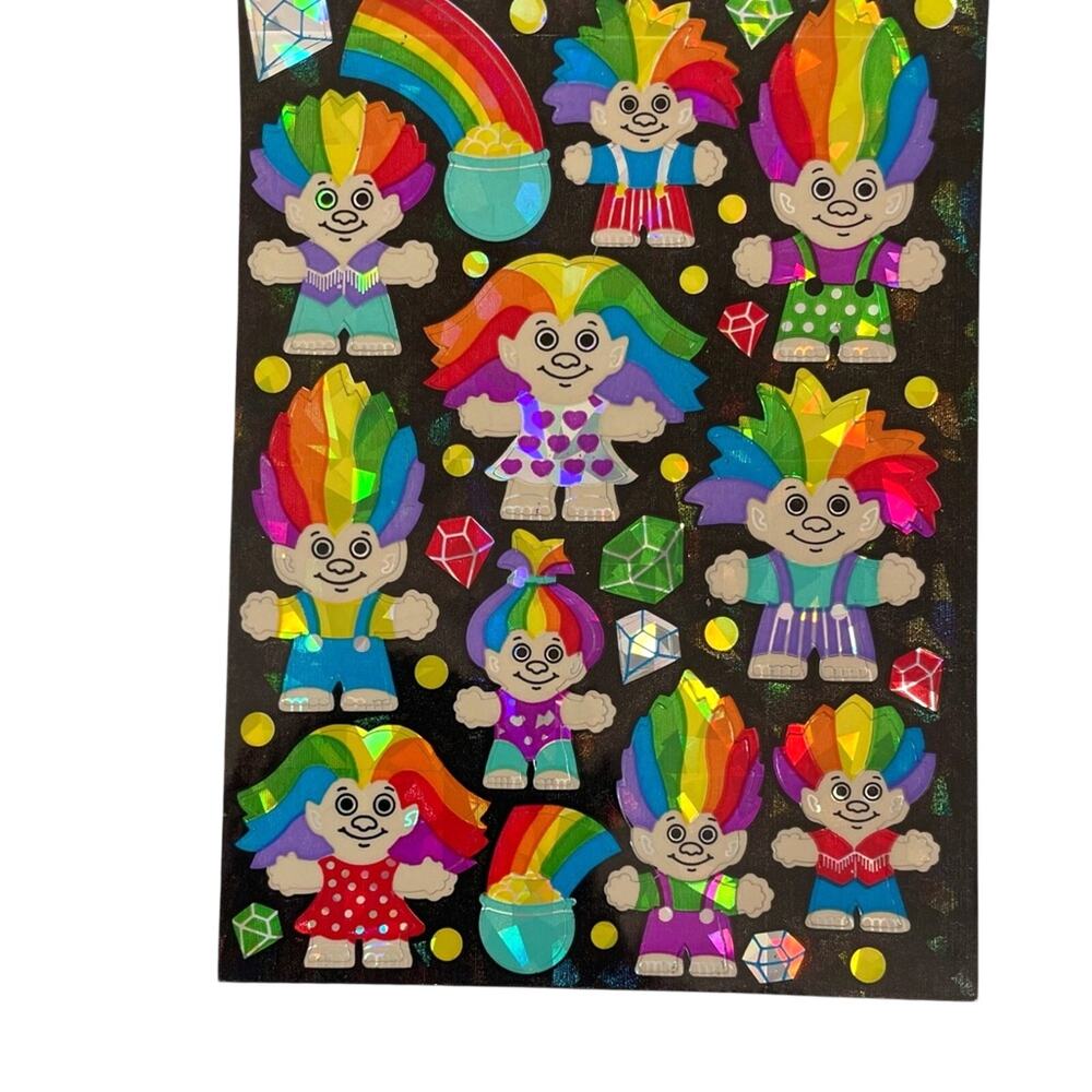 Colorful Prism Troll Stickers Rainbow Sandylion Large